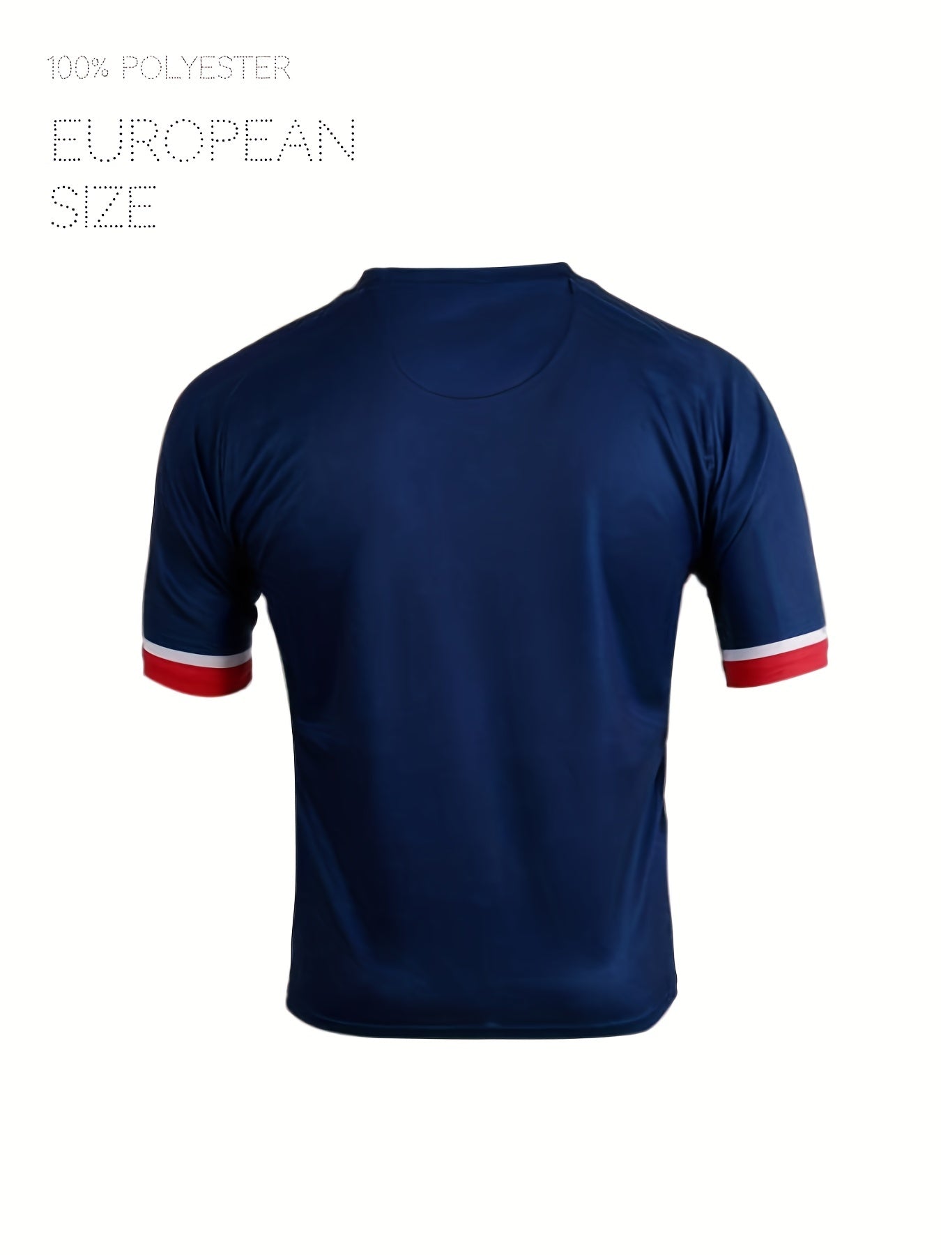 Japan Letter Print Striped Soccer Fans Jersey Crew Neck Short Sleeve