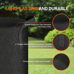 10 Packs 18.93 L Grow Bags Fabric Pots with Handles