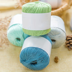 1pc DIY Knitting Crochet Cotton Thread All Cotton Dyed Wool Thread 132 89 Meter