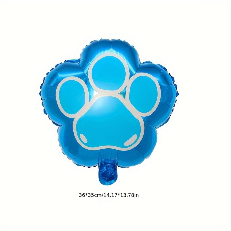 16pcs Dog Paw Balloon Birthday Party Decoration Balloon