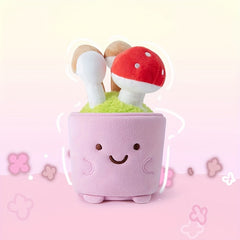 Plant Potted Plush Toys Tulip Mushroom Aloe Vera Begonia Lucky grass Plant Doll