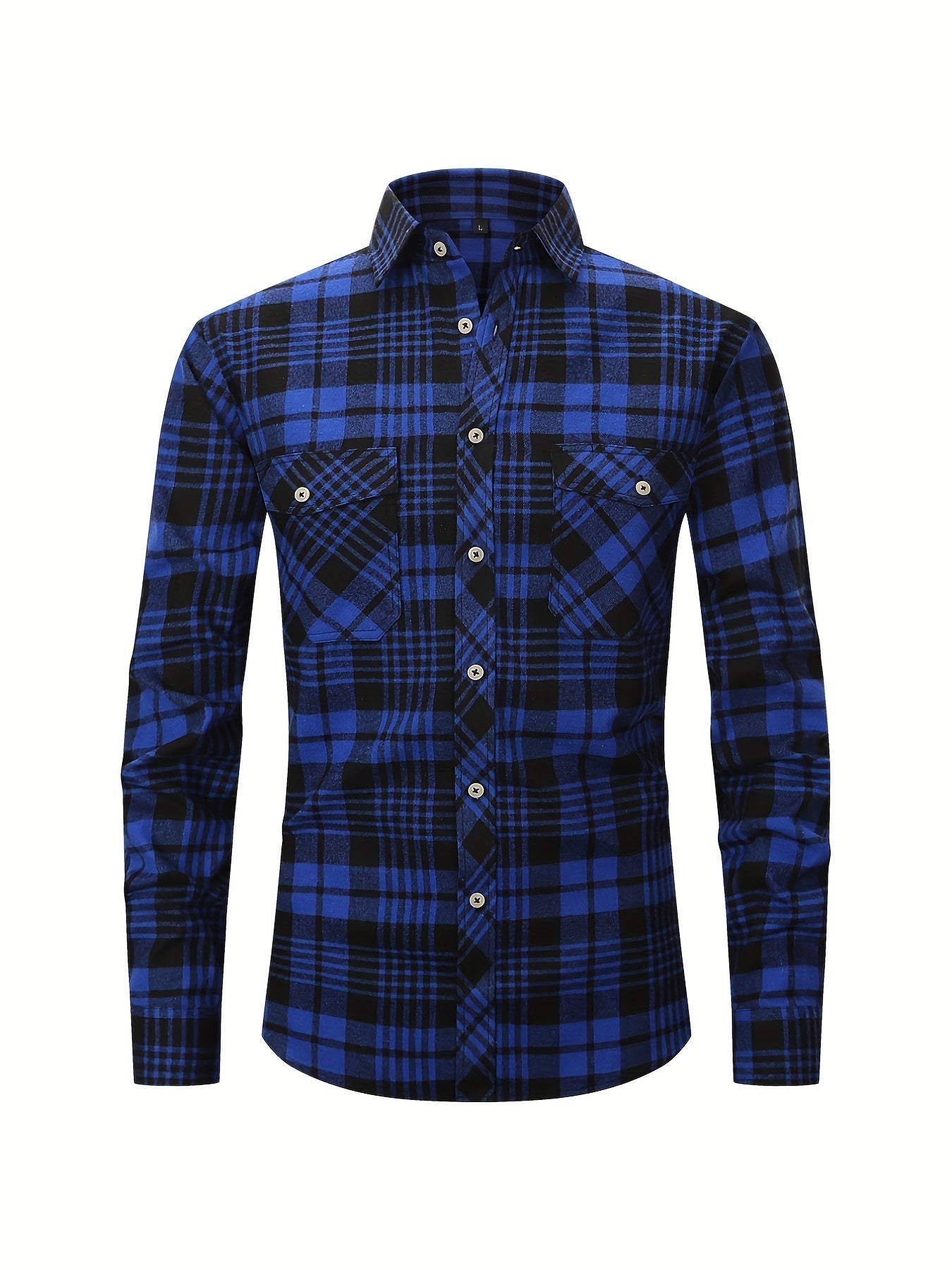 Men's Plaid Button Up Shirt Long Sleeve