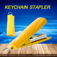 Mini Portable Stapler Keychain Small Office Supplies Stapler