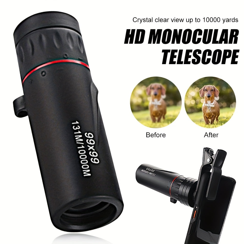 Portable Monocular Telescope 10x Magnification for Outdoor Camping Travel