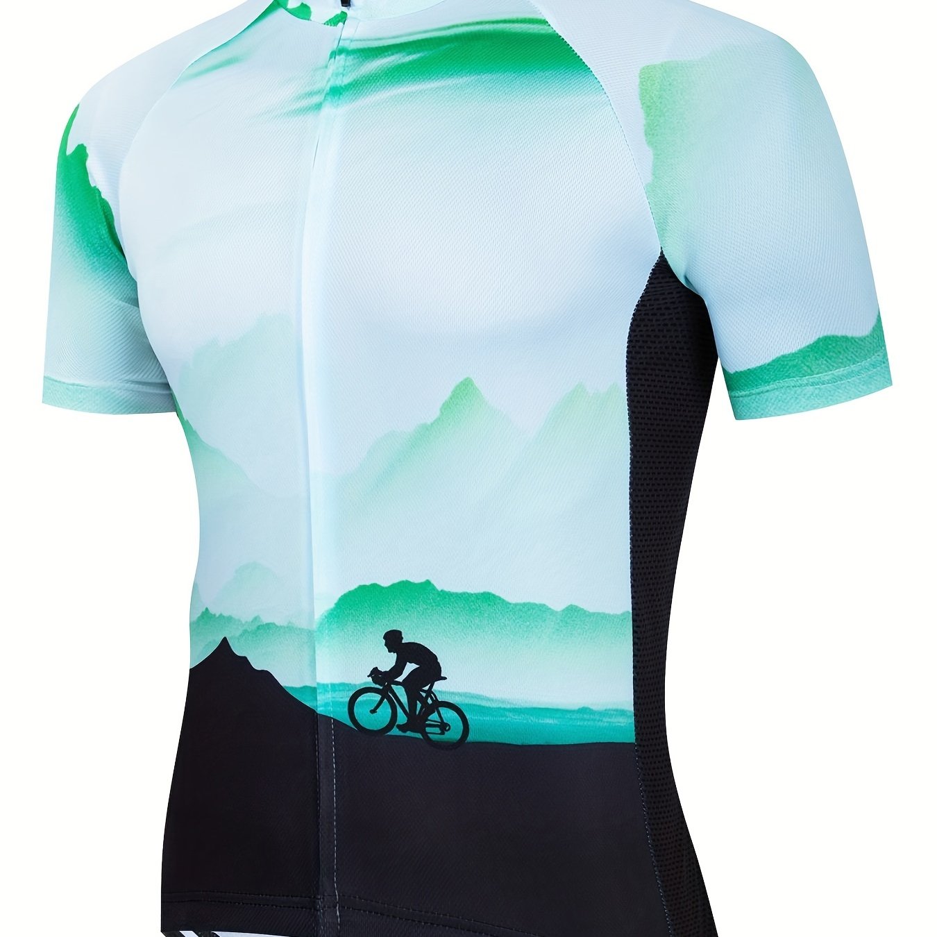 Reflective Men's Cycling Jersey with Pockets