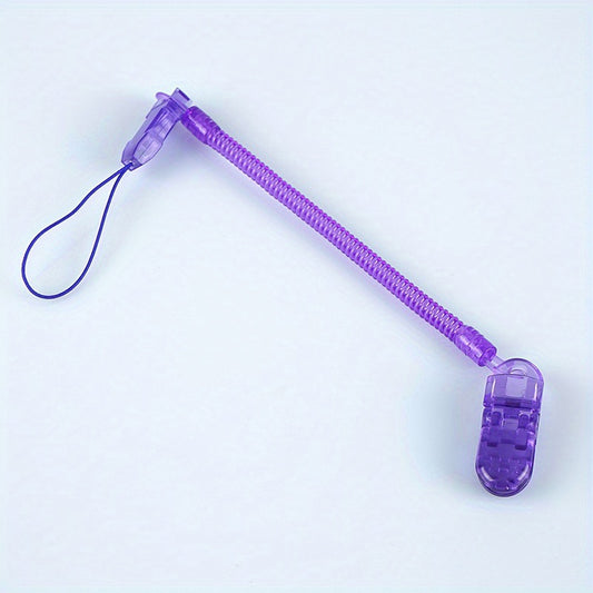 Retractable Baby Pacifier Clip Anti-drop Chain Silicone Holder Teether Chain