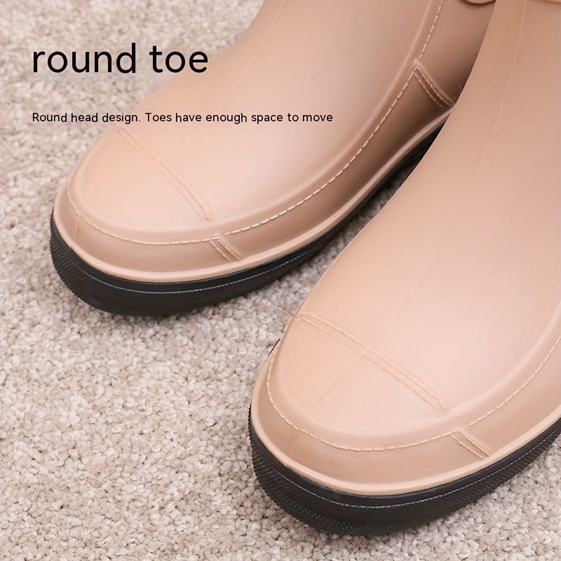 Women's Short Tube Rain Boots Waterproof Non-slip Multiple Colors