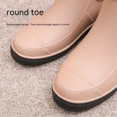 Women's Short Tube Rain Boots Waterproof Non-slip Multiple Colors