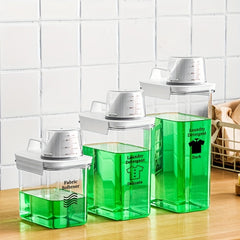 Airtight Laundry Detergent Container with Measuring Cup