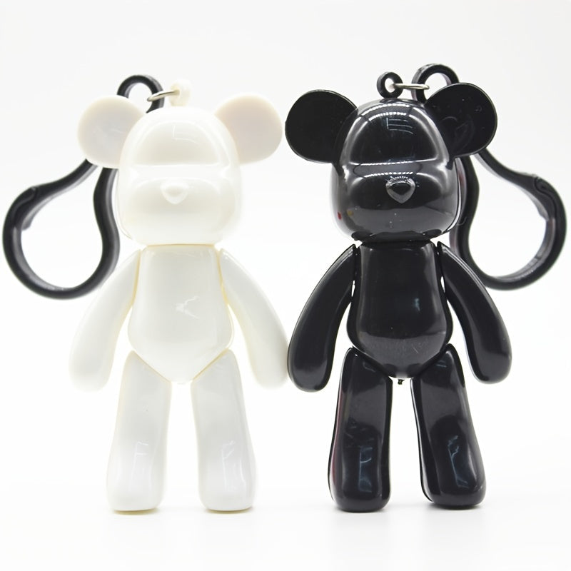 Bear Solid Keychain Cartoon Animal Bag Key Chain Keyring Ornament