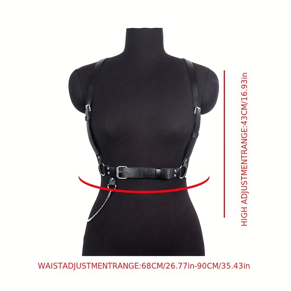 Punk Chain Fringe Harness Belt Rivet Body Harness Corset Belt