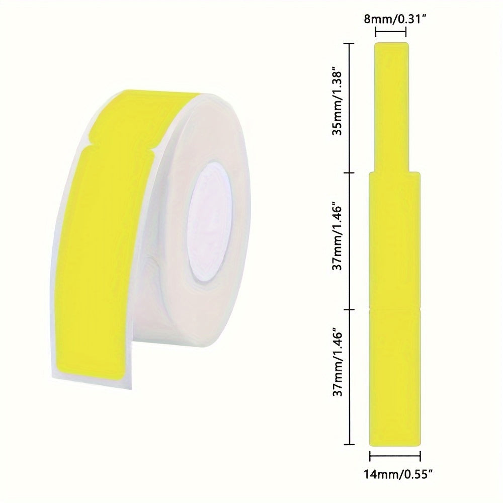 Colorful Waterproof Cable Labels 12.5mm X 74mm - 65 Labels