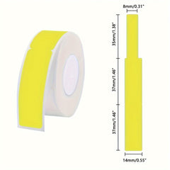 Colorful Waterproof Cable Labels 12.5mm X 74mm - 65 Labels