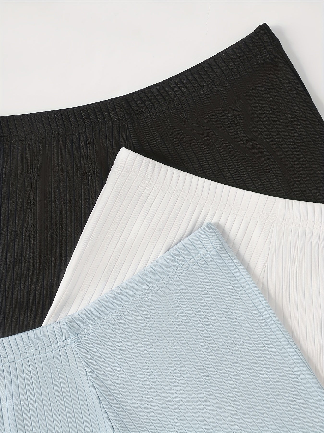 3 Pack Versatile Solid Shorts for Women