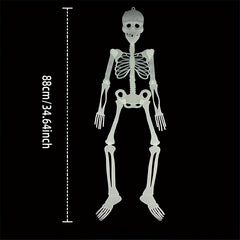 Large Skeleton Halloween Party Decoration 34-64 inch Luminous Outdoor Prop