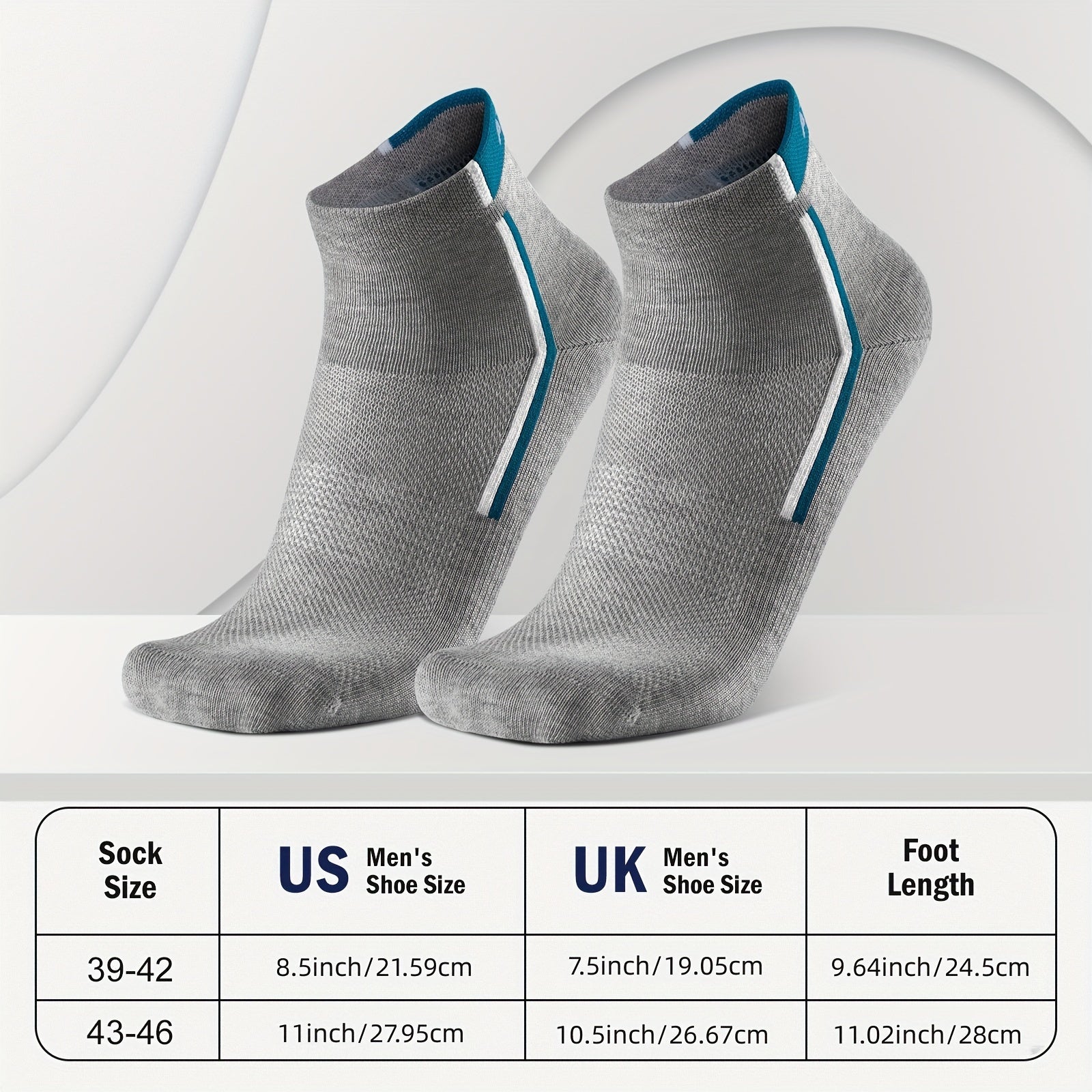 4 Pairs Warm Men's Ankle Socks Moisture Wicking Deodorant Size 43 46