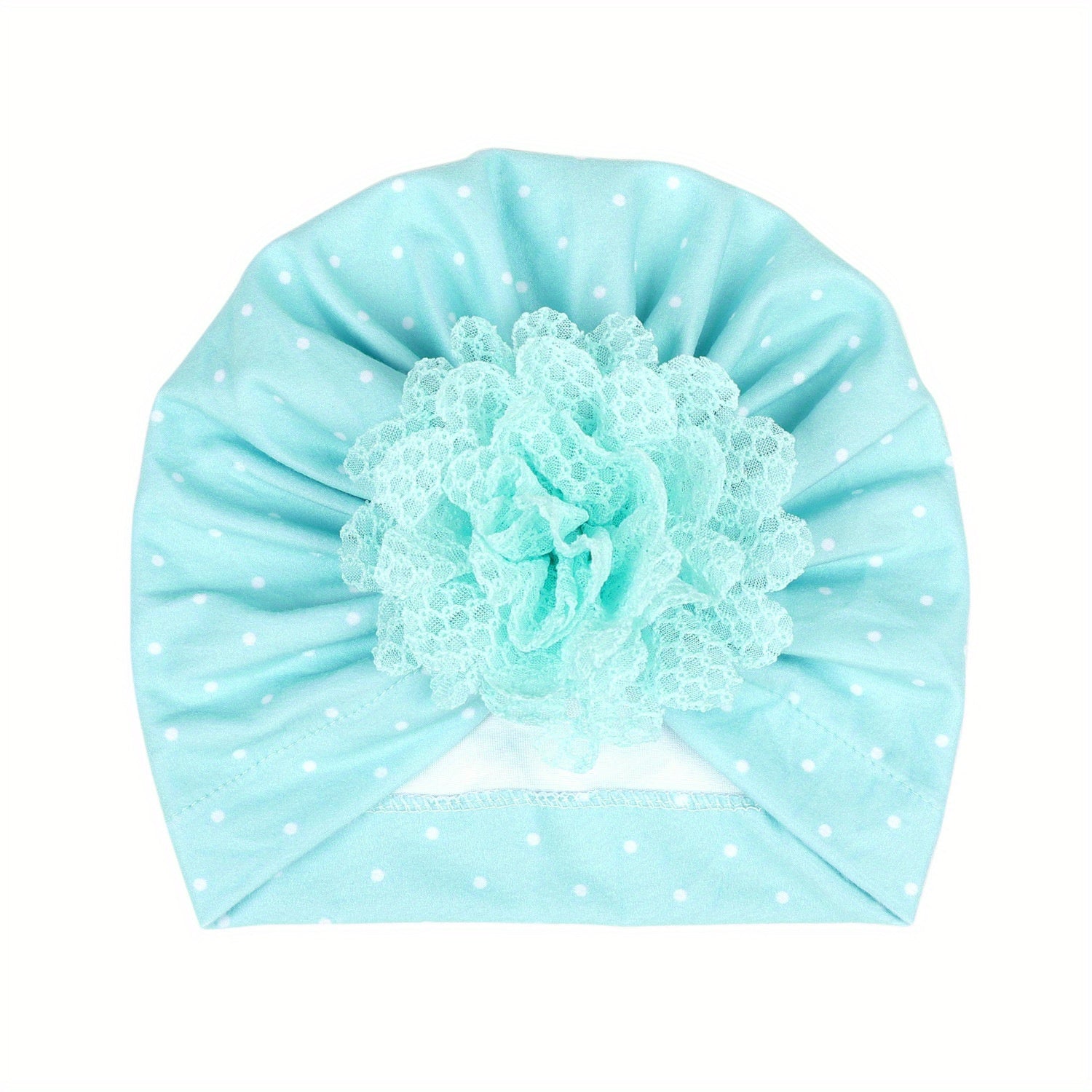 Baby Beanie Turban Hat With Flower For Four Seasons