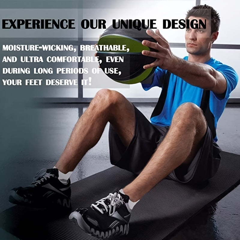 8 Pairs Compression Ankle Socks - Sports, Running, Ideal for Men and Women