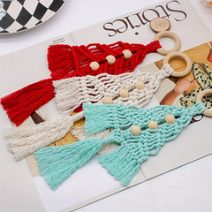 3pcs Christmas Tree Knit DIY Kit Home Decor Craft Rope Woven