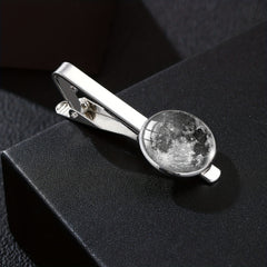 Cloud Star Glass Metal Tie Clips for Men