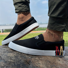 Men's Canvas Loafer Shoes Lightweight Slip On Shoes Spring Summer