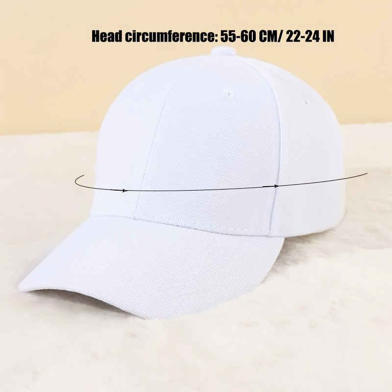 1pc Solid Blank Baseball Cap