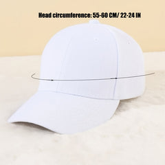 1pc Solid Blank Baseball Cap