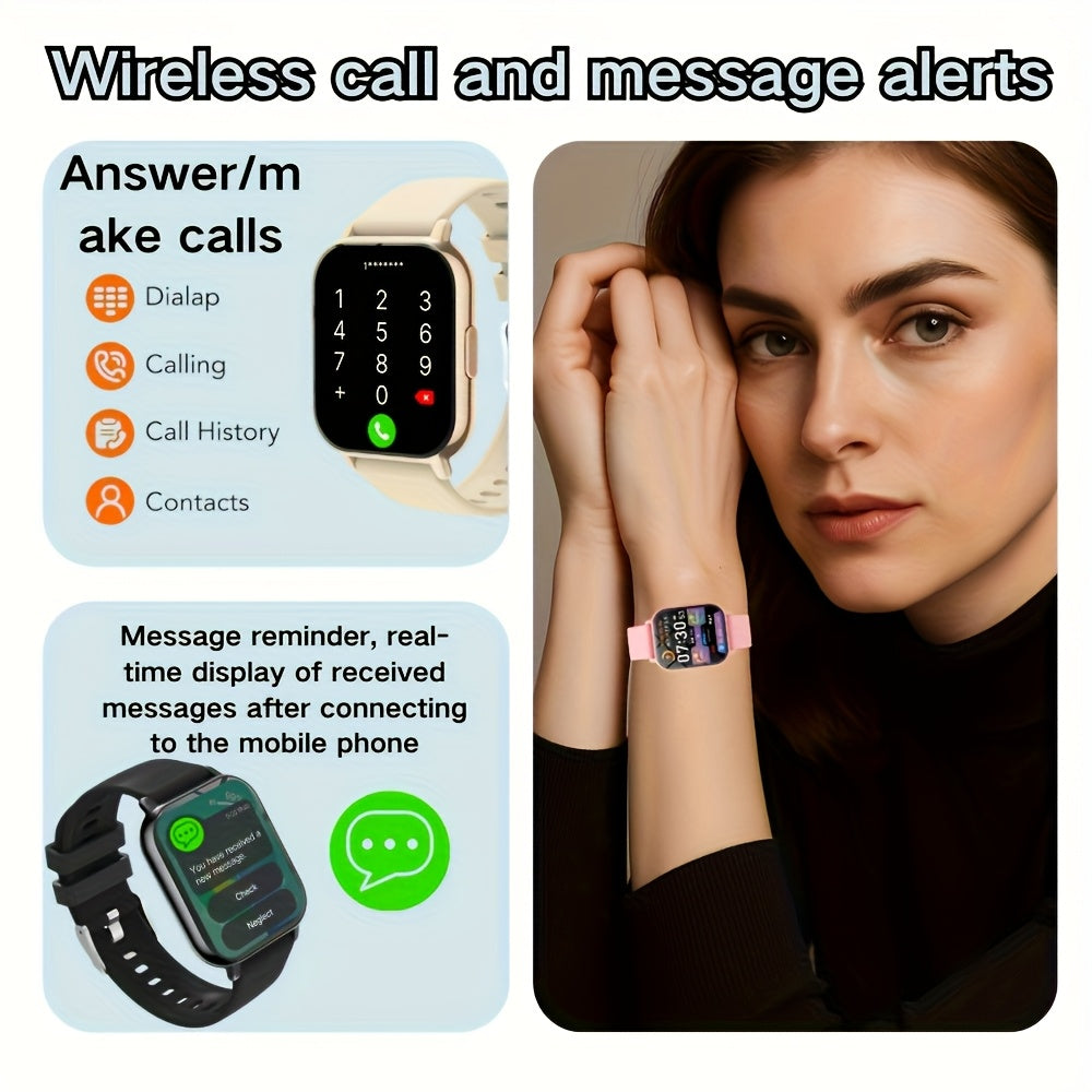 Smart Watch with Wireless Calls and Message Notifications for Android