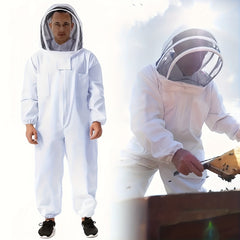Ventilated Beekeeping Suit with Veil Hood - Stay Safe While Beekeeping