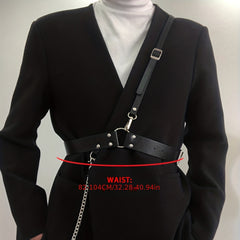 Men's Chain Harness Belt Single Shoulder Strap Waistband