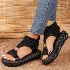 Braided Woven Platform Sandals Women's Sports Sandals