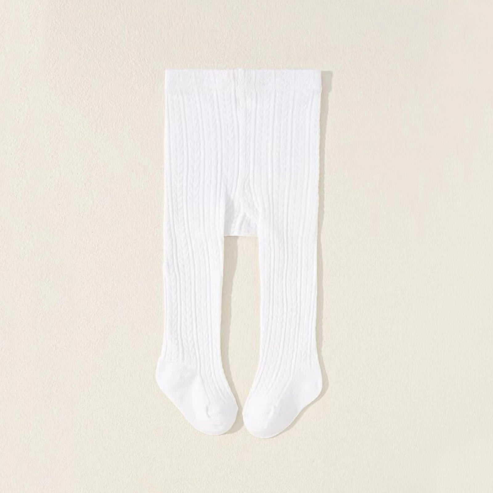 Baby Girls Thick Knit Leggings Socks Solid Cotton Pantyhose