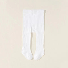Baby Girls Thick Knit Leggings Socks Solid Cotton Pantyhose