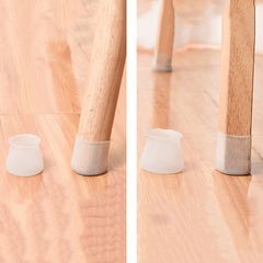 Chair Leg Protective Cover Anti Collision Particles Foot Pads - Set of 4