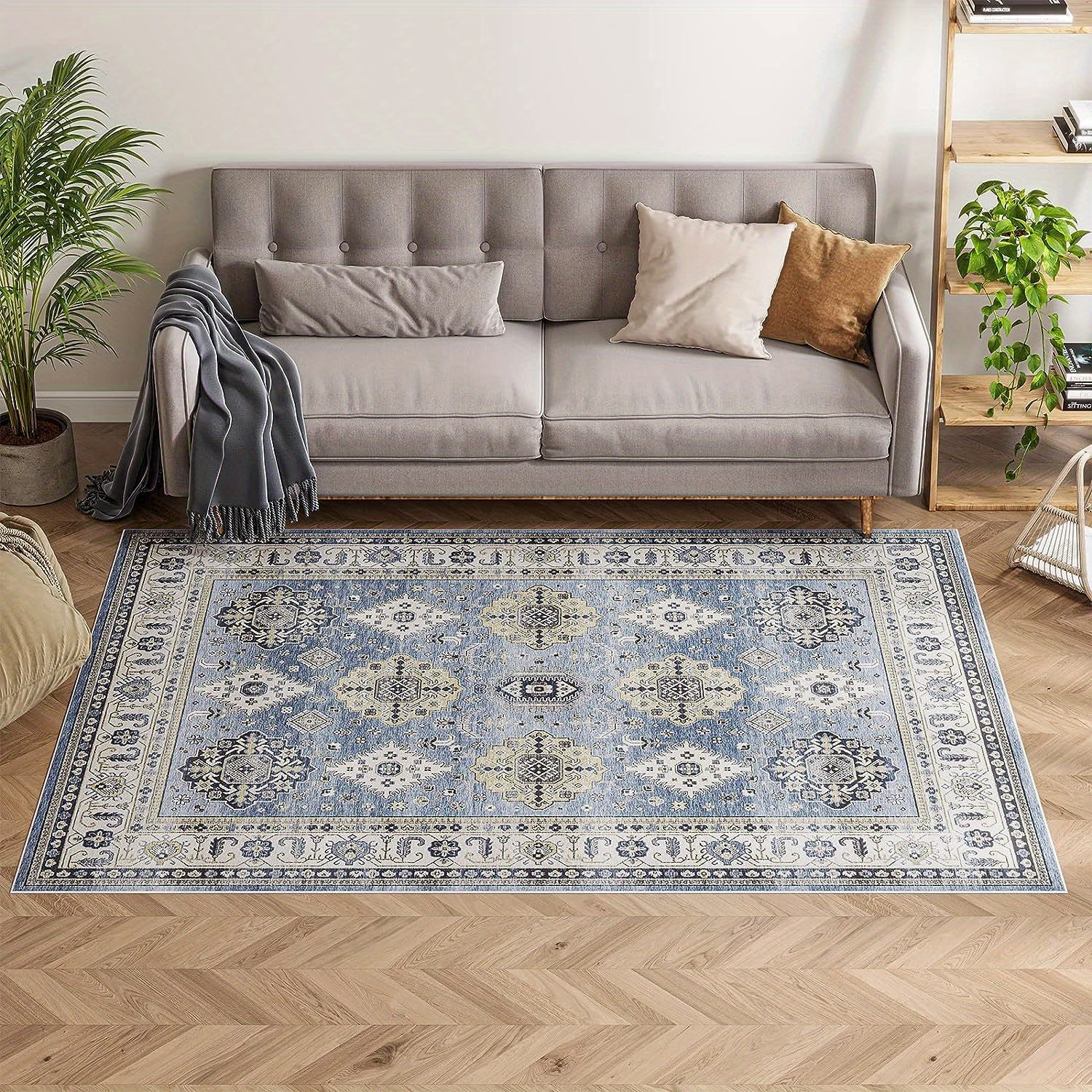 Vintage Stain Resistant Persian Rug for Living Room