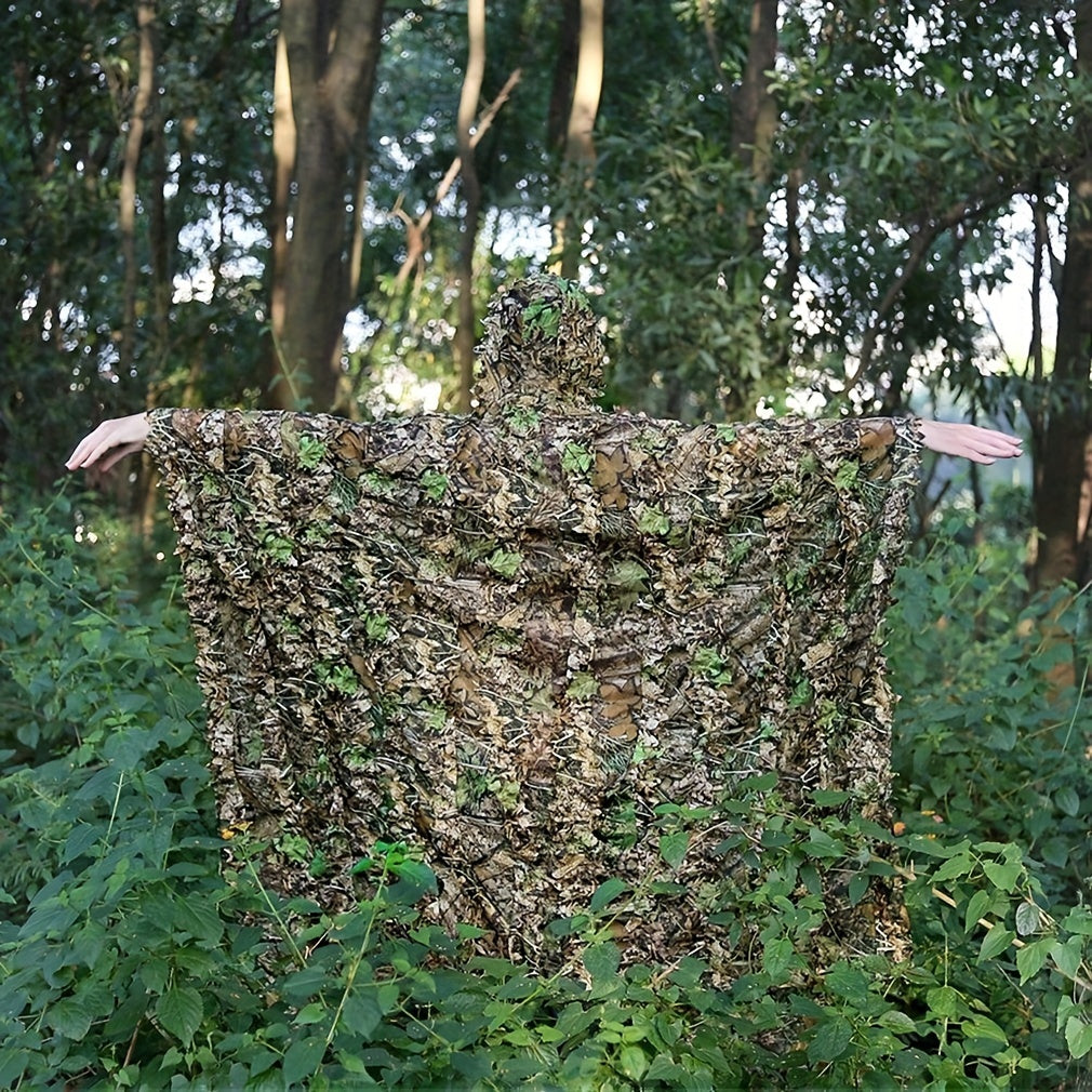 3D Camouflage Cape Cloak Jungle for Outdoor Christmas Halloween Costume