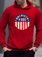 Graphic Print Hoodie for Men
