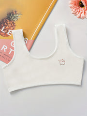 4pcs Girls Cartoon Bras Vests for Primary School Students