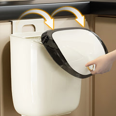 Wall Mounted Trash Can With Lid Storage Bucket