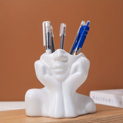 Shy Body Shape Art Pen Holder Light Style Decoration