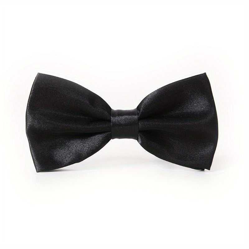 Men's Solid Bow Tie for Wedding Party Banquet