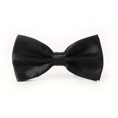 Men's Solid Bow Tie for Wedding Party Banquet