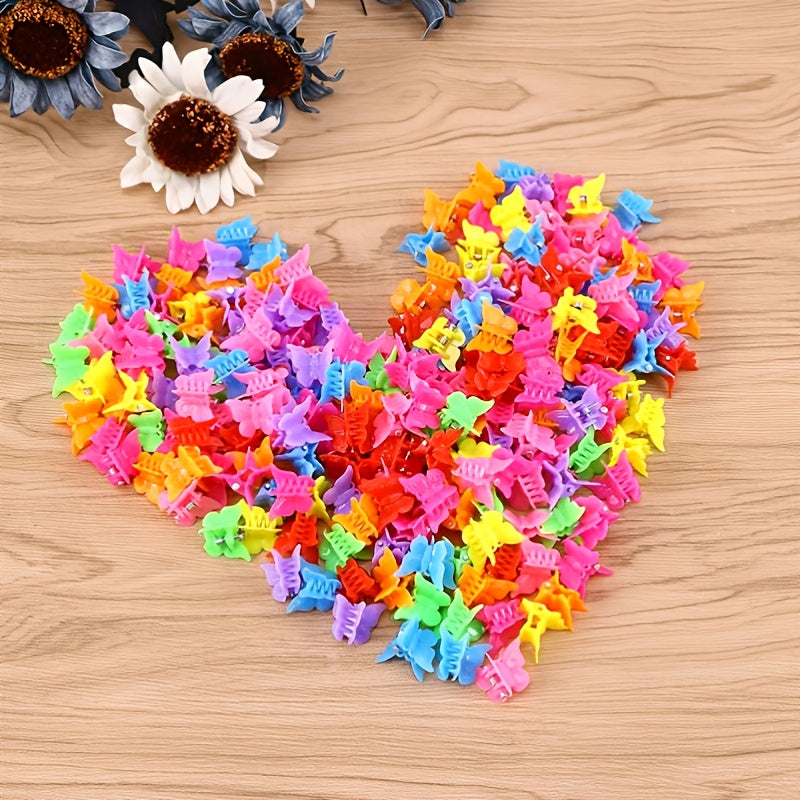 Girls' Mini Butterfly Hair Clip Set