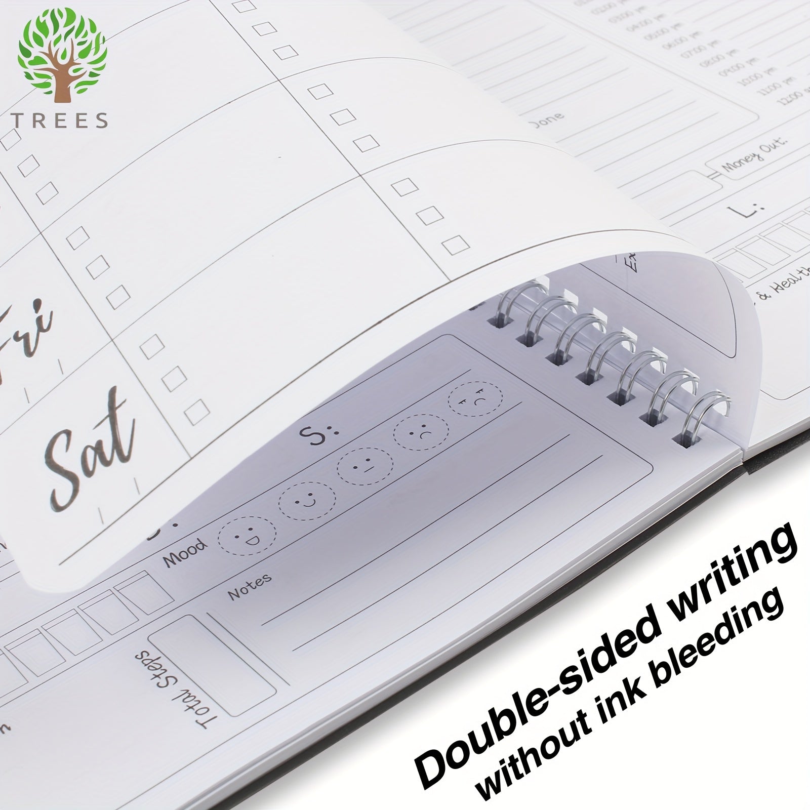 Trees Daily Weekly Planner Notepa...