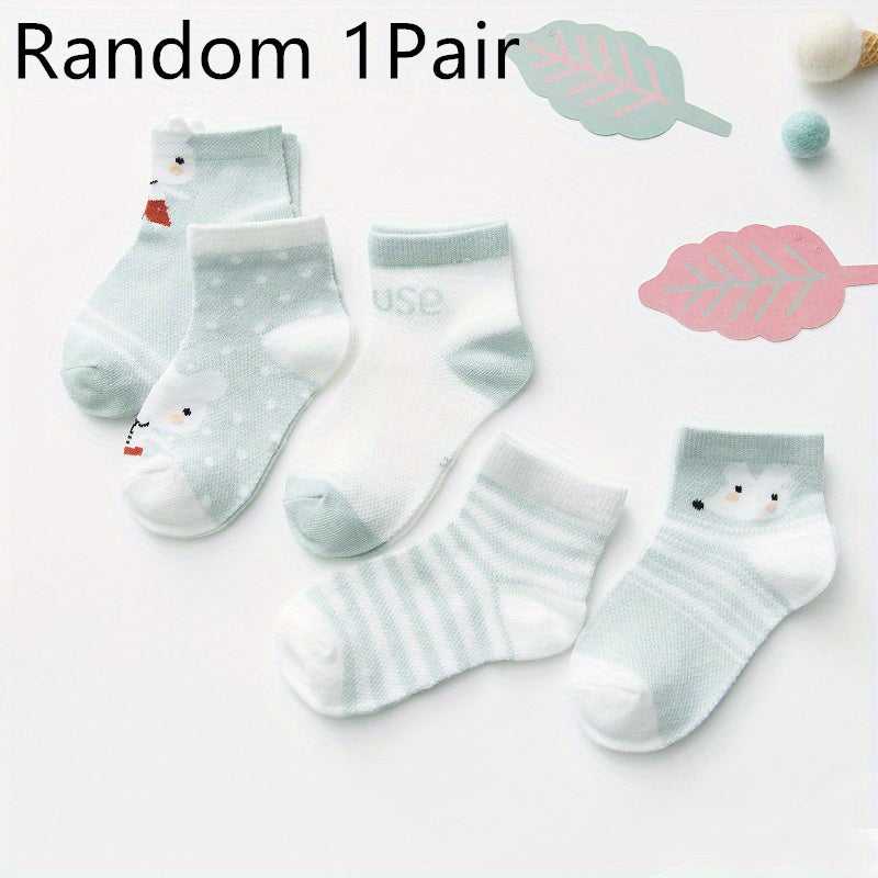 Baby Girls Cotton Mesh Ankle Socks 0-2 Years