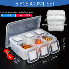 2pcs Refrigerator Organizer Bins Food Storage Stackable Keeper Kitchen