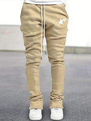 Star Print Men's Casual Jogger Pants With Pockets