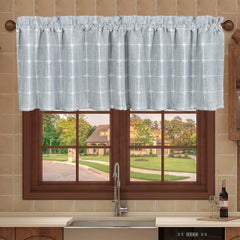 Boho Kitchen Curtains Linen Textured Modern Farmhouse Short Window Curtain