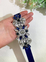 Rhinestone Belt Bridal Waist Accessories Long Skirt Matching Party Dress