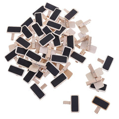 Wooden Clips Mini Blackboard Sticky Notes for Photos & Notes